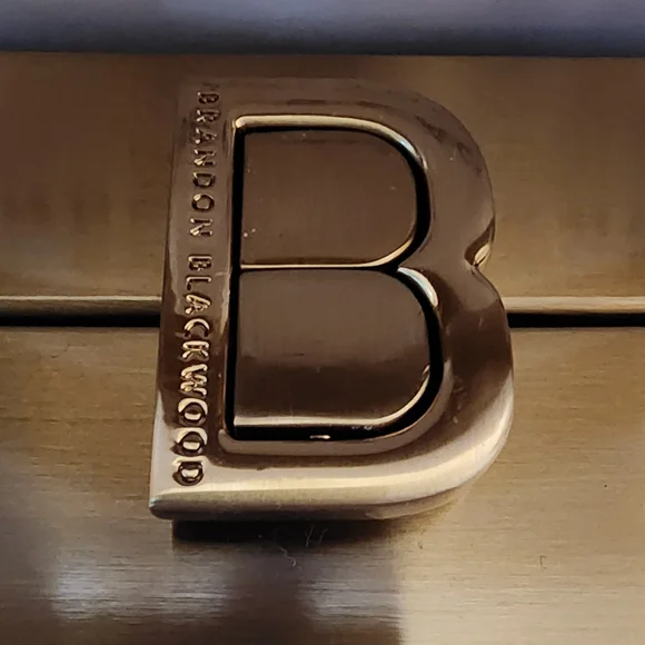 Brandon Blackwood Standard Kendrick Gold Trunk Box Bag - Discontinued Color Crossbody Bags